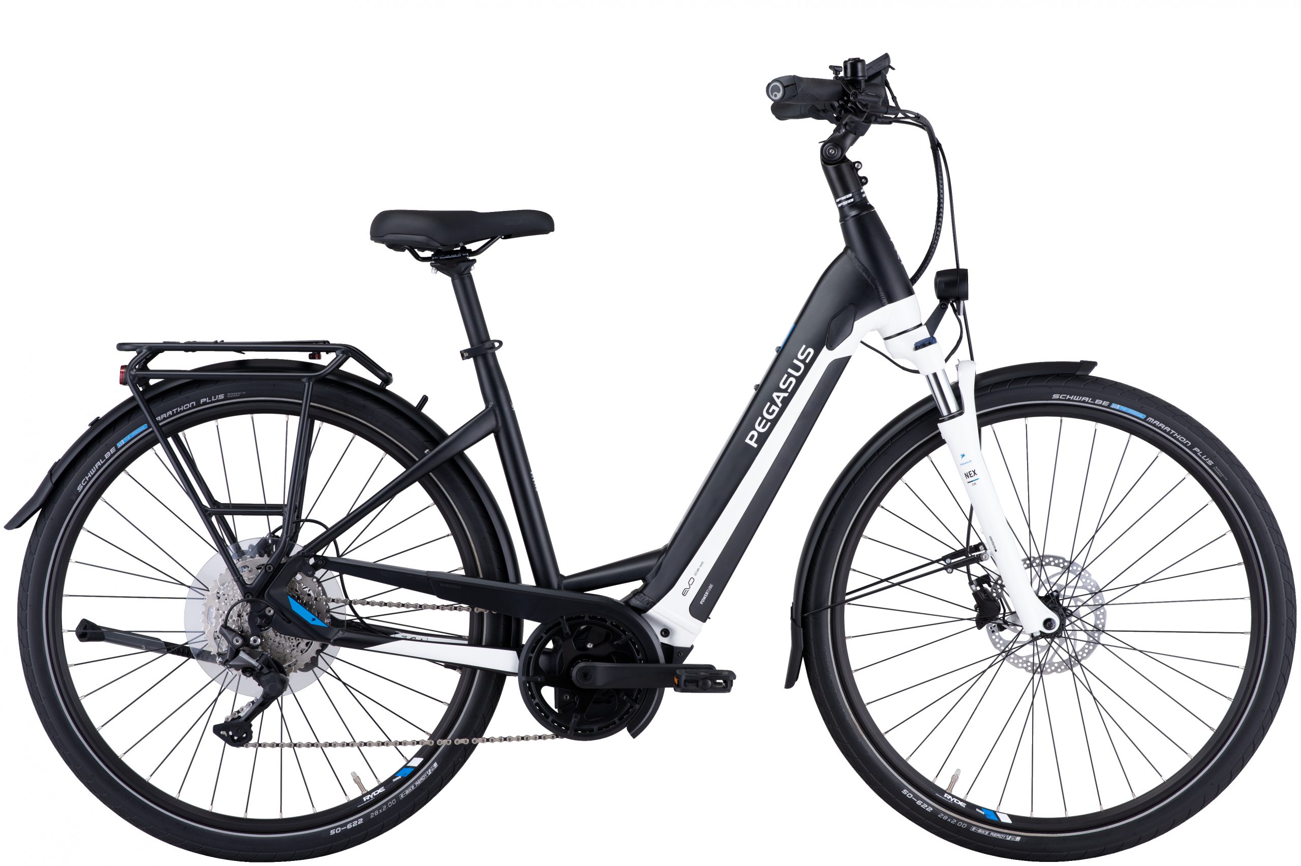 Pegasus Premio Evo 10 Lite e-bike zwart-wit