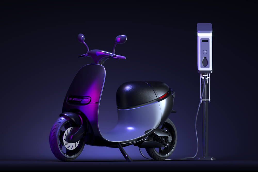 elektrische fiets of scooter